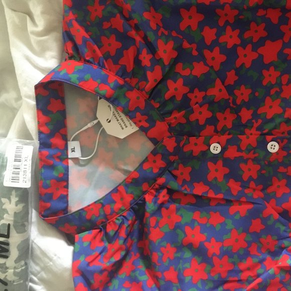 Button down printed top with a vintage look - Picture 4 of 6